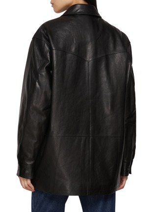Back View - Click To Enlarge - TONYWACK - Leather Car Coat