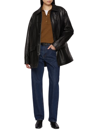 Figure View - Click To Enlarge - TONYWACK - Leather Car Coat