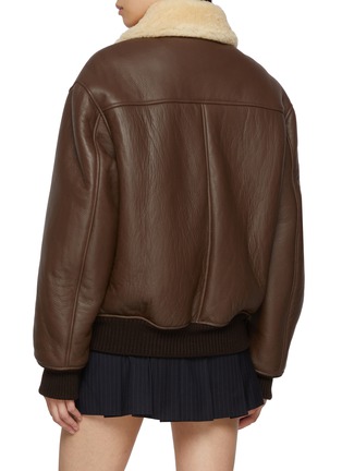 Back View - Click To Enlarge - TONYWACK - Shearling Leather Blouson Jacket