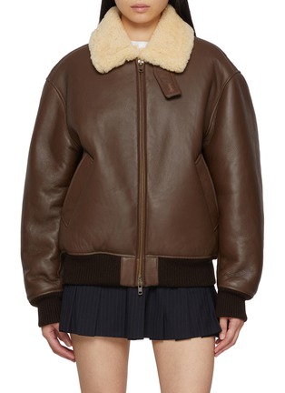 Main View - Click To Enlarge - TONYWACK - Shearling Leather Blouson Jacket