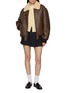 Figure View - Click To Enlarge - TONYWACK - Shearling Leather Blouson Jacket