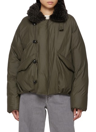 Main View - Click To Enlarge - TONYWACK - Shearling Collar Puffer Blouson Jacket