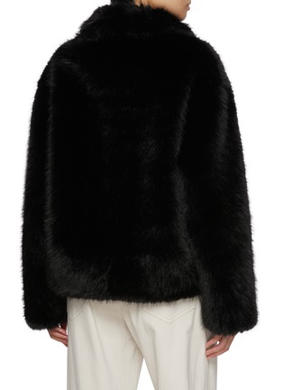 Back View - Click To Enlarge - TONYWACK - Relaxed Faux Fur Jacket