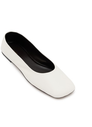 Detail View - Click To Enlarge - THE ROW - Square Toe Leather Flats