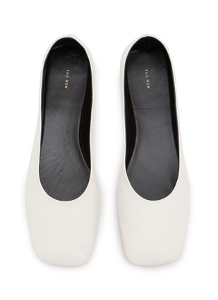 Figure View - Click To Enlarge - THE ROW - Square Toe Leather Flats