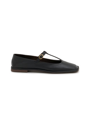 Main View - Click To Enlarge - THE ROW - Square T-Bar Leather Ballerina Flats