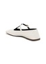 Detail View - Click To Enlarge - THE ROW - Square T-Bar Leather Ballerina Flats