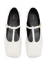 Figure View - Click To Enlarge - THE ROW - Square T-Bar Leather Ballerina Flats