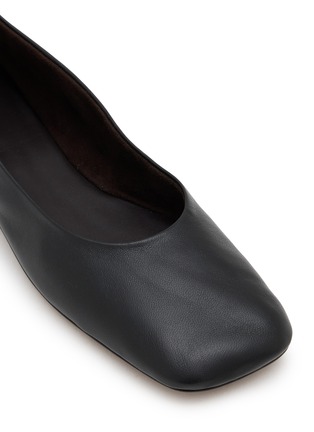 Detail View - Click To Enlarge - THE ROW - Square Toe Leather Flats