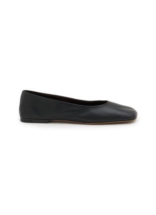 Main View - Click To Enlarge - THE ROW - Square Toe Leather Flats