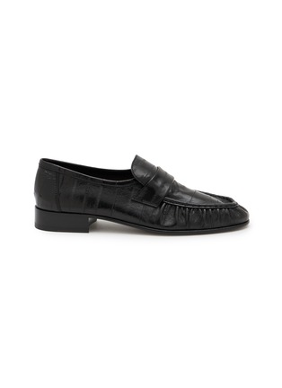 Main View - Click To Enlarge - THE ROW - Eelskin Leather Loafer