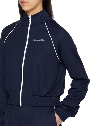  - SPORTY & RICH - Retro Logo Embroidered Track Jacket