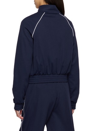 Back View - Click To Enlarge - SPORTY & RICH - Retro Logo Embroidered Track Jacket