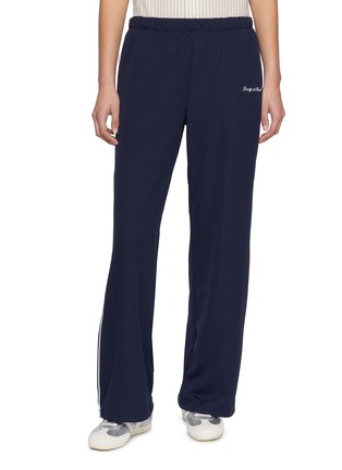 Main View - Click To Enlarge - SPORTY & RICH - Retro Logo Embroidered Track Pants