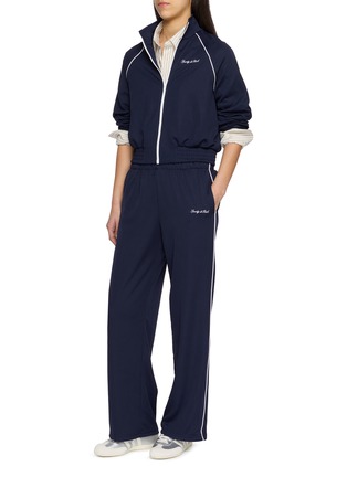Figure View - Click To Enlarge - SPORTY & RICH - Retro Logo Embroidered Track Pants