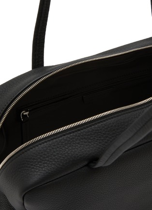 Detail View - Click To Enlarge - THE ROW - Astra Grained Leather Bowling Bag
