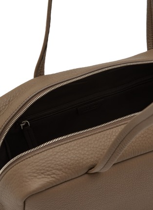 Detail View - Click To Enlarge - THE ROW - Astra Grained Leather Bowling Bag