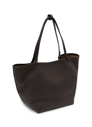 Figure View - Click To Enlarge - THE ROW - Park Tote Three Grained Leather Shoulder Bag