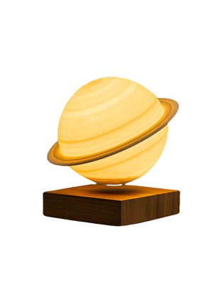 Detail View - Click To Enlarge - GINGKO DESIGN - Smart Saturn Lamp — Walnut