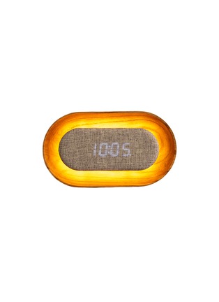 Main View - Click To Enlarge - GINGKO DESIGN - Lumos Clock — Oval White Ash
