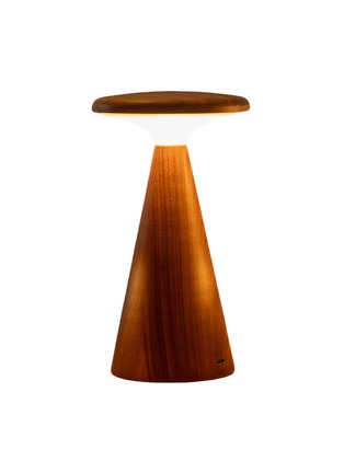 Main View - Click To Enlarge - GINGKO DESIGN - Large Sylva Table Lamp — Walnut