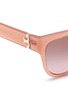 Detail View - Click To Enlarge - TORY BURCH - Translucent acetate cat eye frame sunglasses