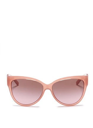 Main View - Click To Enlarge - TORY BURCH - Translucent acetate cat eye frame sunglasses