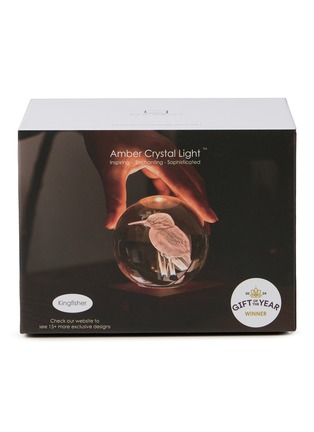 Main View - Click To Enlarge - GINGKO DESIGN - Amber Crystal 3D Laser Light — Kingfisher