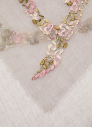 Detail View - Click To Enlarge - LANE'S - Embroidered Wool Shawl
