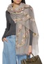 Figure View - Click To Enlarge - LANE'S - Embroidered Wool Shawl