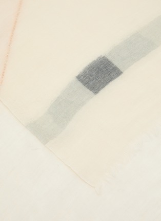 Detail View - Click To Enlarge - LANE'S - Geometric Print Rhinestone Embellished Wool Silk Cashmere Shawl