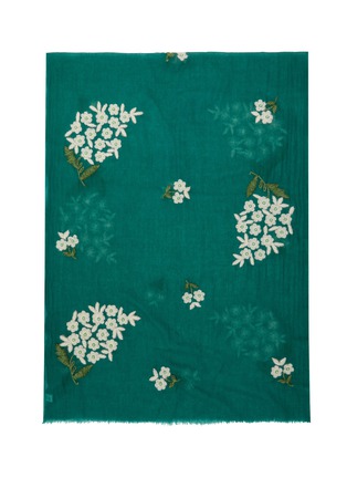 Main View - Click To Enlarge - LANE'S - Embroidered Wool Shawl