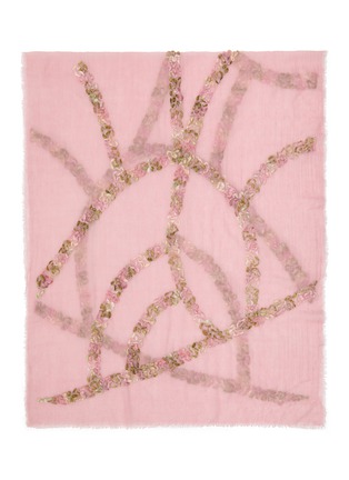 Main View - Click To Enlarge - LANE'S - Embroidered Wool Shawl