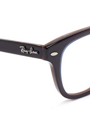 Detail View - Click To Enlarge - RAY-BAN - Layered acetate optical glasses