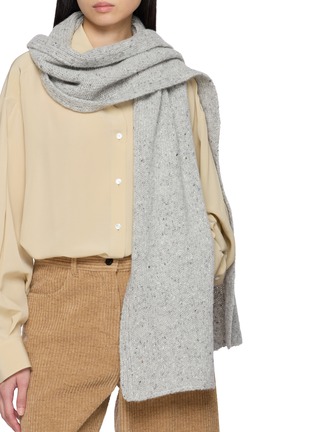 Figure View - Click To Enlarge - THE ROW - Heiki Melange Cashmere Knit Scarf