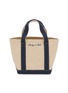 SPORTY & RICH Mini Serif Logo Canvas Tote