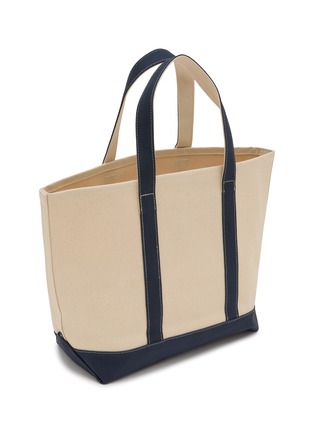 Detail View - Click To Enlarge - SPORTY & RICH - Medium Serif Logo Canvas Tote