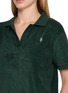  - SPORTY & RICH - Logo embroidered Cotton Terry Polo Shirt