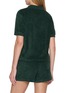 Back View - Click To Enlarge - SPORTY & RICH - Logo embroidered Cotton Terry Polo Shirt