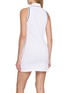 Back View - Click To Enlarge - SPORTY & RICH - Sleeveless Polo Cotton Mini Dress