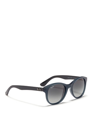 Figure View - Click To Enlarge - RAY-BAN - Round frame acetate sunglasses