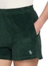  - SPORTY & RICH - Logo Embroidered Cotton Terry Shorts