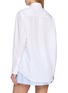 Back View - Click To Enlarge - SPORTY & RICH - Oversized Monogram Embroidered Pocket Cotton Shirt