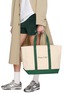 Figure View - Click To Enlarge - SPORTY & RICH - Medium Serif Logo Cotton Tote Bag