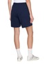Back View - Click To Enlarge - SPORTY & RICH - Serif Logo Cotton Gym Shorts