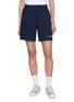 SPORTY & RICH Serif Logo Cotton Gym Shorts