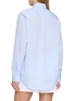 Back View - Click To Enlarge - SPORTY & RICH - Oversized Monogram Embroidered Pocket Cotton Shirt