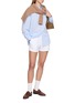 Figure View - Click To Enlarge - SPORTY & RICH - Oversized Monogram Embroidered Pocket Cotton Shirt