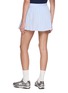 Back View - Click To Enlarge - SPORTY & RICH - Monogram Embroidered Pleated Cptton Mini Skirt