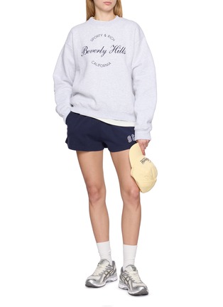 Figure View - Click To Enlarge - SPORTY & RICH - Beverly Script Cotton Sweatshirt